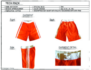 Boy Shorts Tech Pack Details